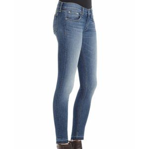 rag & bone -  High-Rise Ankle Skinny Jeans with Raw Hem - Size 27